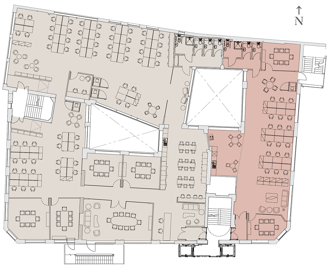 Floor plan for the second floor